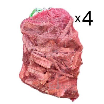 4x Kindling wood bags extra large
